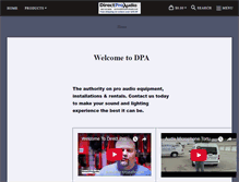 Tablet Screenshot of directproaudio.com